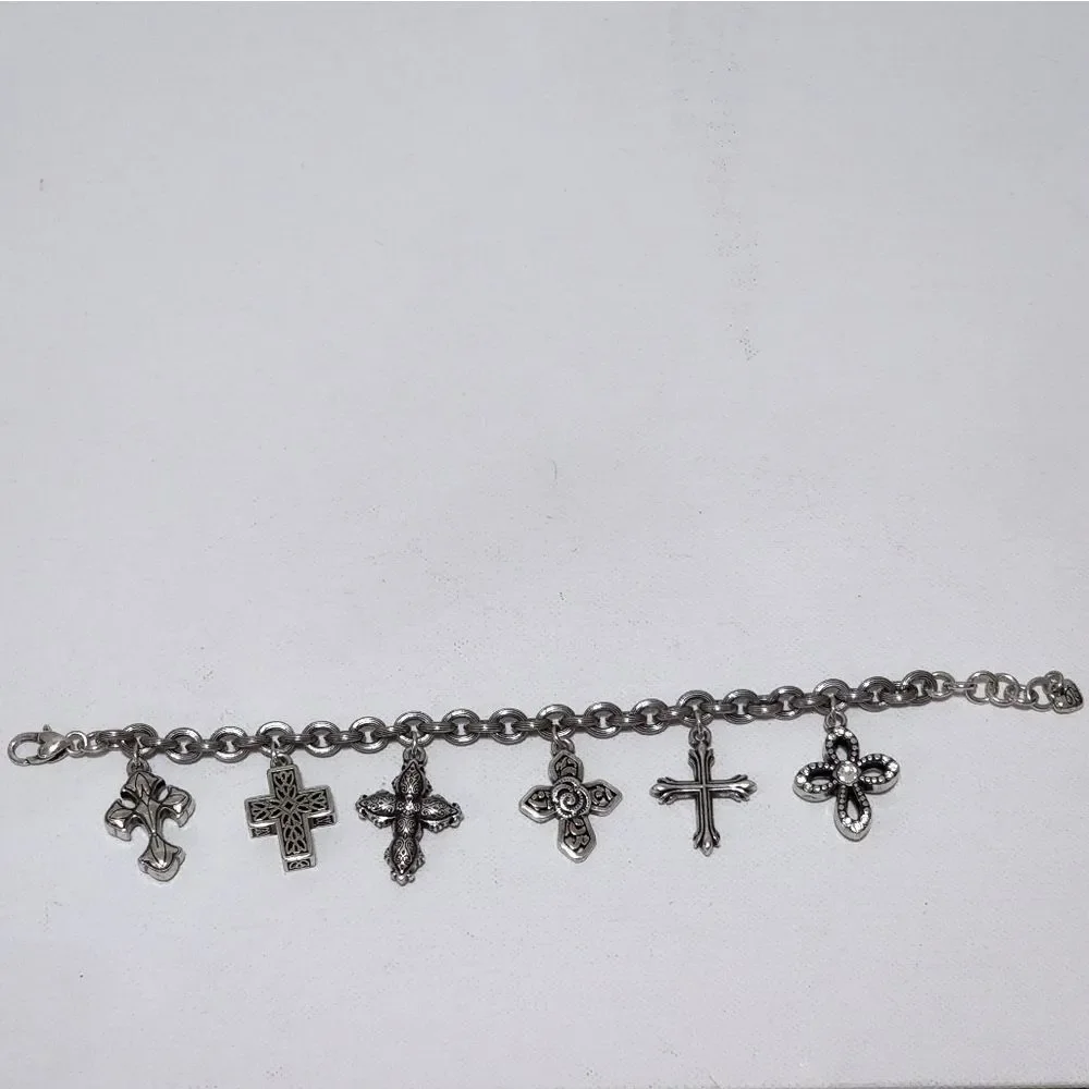 Brighton‎ faithful religious cross charm bracelet